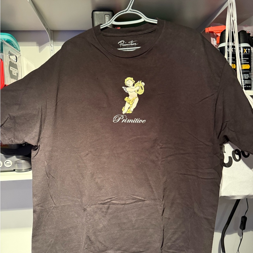 Primitive Black Graphic T-Shirt for Men